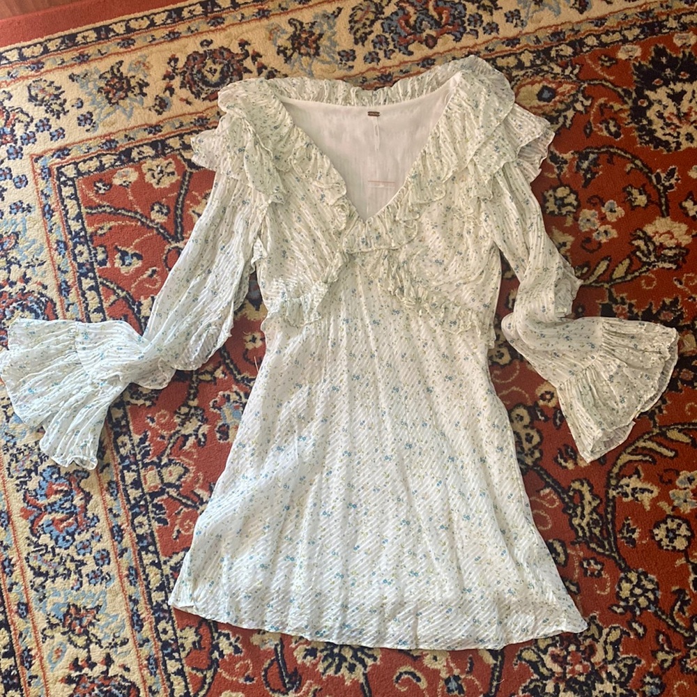 Free People Floral Mini Dress Size 12